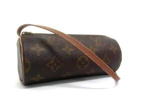 1円 ■美品■ LOUIS VUITTON ルイヴィトン モノグラム パピヨン用ポーチ マルチケース ミニバッグ 小物入れ レディース ブラウン系 FI4086