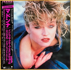 LP■NEW WAVE/MADONNA/MATERIAL GIRL/ANGEL/INTO THE GROOVE/SIRE P-5199/国内85年ORIG 12inch OBI/帯 美品/マドンナ/マテリアル・ガール