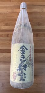 貴重 金色財宝 長期貯蔵焼酎 天然アルカリ温泉水財宝温泉使用 長期貯蔵焼酎 鹿児島 米焼酎 未開封 1800ml