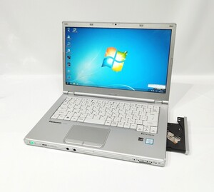 M3667 貴重なWindows7 32bit CF-LX5PDMVS I5-6300U 2.4Ghz 4GB SSD128GB DVD 64bitも可!