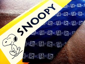 ★並品★4K00269【ピーナッツ】SNOOPY 「スヌーピー パイロット 柄」ネクタイ