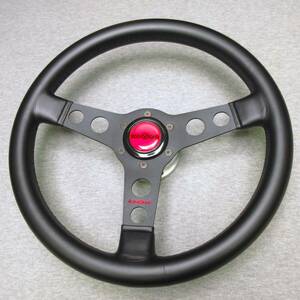 《激レア》Racing レーシング 35φ小径[F3]リフレッシュ済み極美♪ほぼフラットスポークの珍品!赤丸ホーン付き検)フォーメルイモラモンツァ