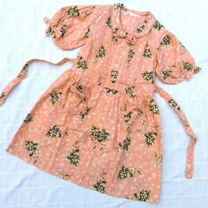 ☆645　BABY PINK HOUSE　小花柄のワンピース　M（110）