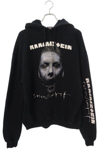 ヴェトモン VETEMENTS 17AW MAH18TR29 サイズ:XS ラムシュタインプリントオーバーサイズプルオーバーパーカー 中古 OM10