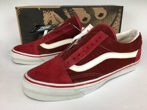 デッドストック 90s VANS OLD SKOOL BRICK CORDUROY ブリックコーデュロイ 赤 レッド US8.5 26.5cm