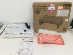 ●営ST592-140 【未使用品】 IRIS OHYAMA アイリスオーヤマ 2口IHコンロ IH クッキングヒーター IHK-W12S ホワイト 元箱付き 2020年製