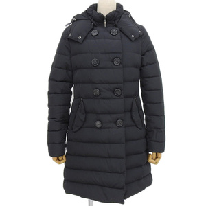 【本物保証】 超美品 モンクレール MONCLER GARBET GIUBBOTTO ロング ダウンコート サイズ1 レディース アウター ブラック 黒