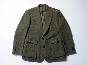 伊製　RRL　ダブルアールエル　Harris Tweed　ハリスツイード　2Bジャケット　サイズ40　HBT　テーラードジャケット　ブレザー　オールド