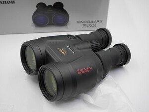 美品●メーカー保証残あり●キヤノン 防振双眼鏡 CANON BINOCULARS18×50 IS ALL WEATHER●4624A001