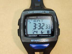 【USED】 CASIO カシオ Collection SPORTS 電波ソーラー STW-1000 ブラック