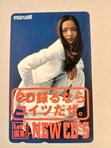 テレホンカード 安室奈美恵 maxell