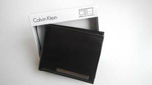 Calvin Klein　カルバンクライン カルバン・クライン　財布 二つ折り財布　コインケース　メンズ　ダークブラウン　シンプル　レザー　新品