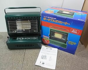 【NG155】美品 屋外用 ポータブルガスヒーター PGH-100 電源不要 カセットボンベ使用 CB缶 キャンプ アウトドア 釣り 持ち運び