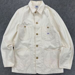 Lee Lot 44-J Coverall Jacket LM5412 リー カバーオールジャケット ロコジャケット デニムジャケット ホワイト メンズ 38 Regular