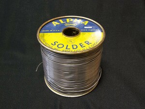 ♪♪Alpha Solder 63/37 1.6mm径 切売り 50cm #2995、アルファ ビンテージ ソルダー ハンダ♪♪