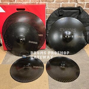 【本物に近い感触と音色で楽しめます♪】EVANS / dB One Cymbals 練習用消音シンバル 