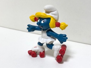 【 スマーフ PVC フィギュア 】 SMURF スマーフェット ローラースケート / SCHLEICH シュライヒ SMURF SMURFETTE TOY PVC FIGURE V6-11-20