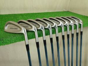 HOGAN POWER FORGED CAVITY BACK HP-602 3番～9番/PW/AW/SW アイアン10本セット カーボンシャフト フレックスS