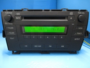 ZVW30 プリウス 純正 オーディオ CD/AM・FM 86120-47360