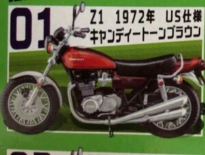 ◆送料込み◆ 『昭和レトロ 』Z1 1972年 US仕様 KAWASAKI ヴィンテージバイクキット キャンディートーンブラウン03 旧車 未組立
