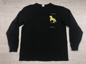 TECHNO EQUESTRE CLUB テクノ・エケストル HERMES 2022 エルメス主催ナイトクラブ 長袖Tシャツ カットソー メンズ L 黒 printstar製