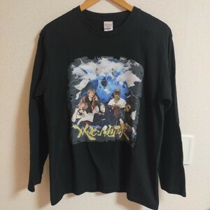 レペゼンフォックス Repezen Foxx レペゼン地球 フォトプリントTシャツ 長袖 ロンT M ブラック(黒）