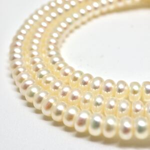 1円〜!!＊K18 本真珠ネックレス＊ n 約9.9g 約42.5cm pearl necklace jewelry パール ジュエリー DC0/DC0 M536