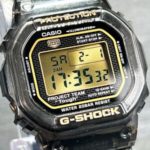 30周年記念限定モデル 美品 CASIO カシオ G-SHOCK ジーショック DW-5030D-1JR 腕時計 クオーツ デジタル 多機能 ゴールド 動作確認済み