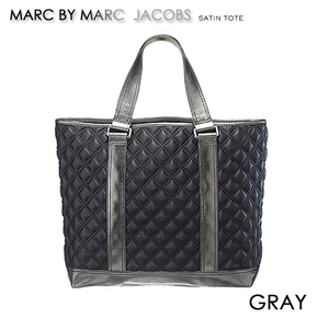 Marc By Marc Jacobs マーク バイ マークジェイコブス サテン トートバッグ グレー