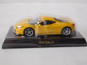 ◎京商 サンクス1/64　1/64 フェラーリ　458イタリア　イエロー