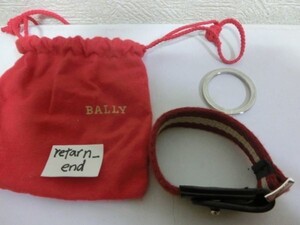 BALLY キーホルダー レッド バリー