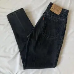 90s USA製　リーバイス LEVI’S　ブラックデニム　オレンジタブ