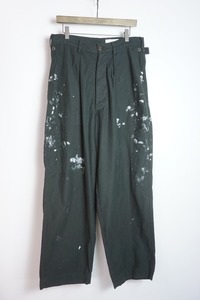 美品23SS marka マーカ BAKER PANTS PAINTED ベイカー ペインター パンツ ワーク トラウザー M23A-08PT11C 黒 サイズ2 本物 1229N▲