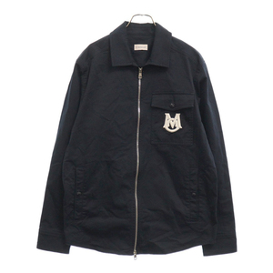 MONCLER モンクレール 23SS CAMICIA ロゴエンブロイダリー シャツジャケット ネイビー I10912F00001