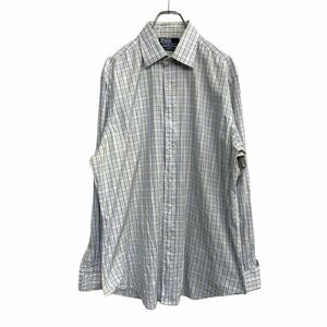 POLO RALPH LAUREN 長袖 チェックシャツ Lサイズ ブルー イエロー 古着卸 アメリカ仕入 t2203-3678