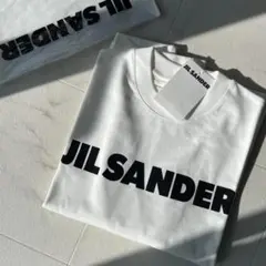 【新品】 JIL SANDER Ｔシャツ 長袖 ロゴ ホワイト S