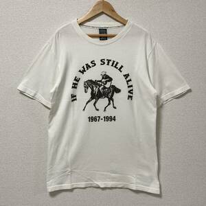 初期 ABOUT A BOY期 NumberNine スカル カウボーイ Tシャツ IF HE WAS STILL ALIVE 白 ナンバーナイン Tee 本人期 VINTAGE archive 4020142