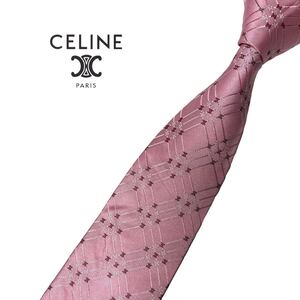 CELINE ネクタイ マカダム柄 チェック柄 セリーヌ USED 中古 m682