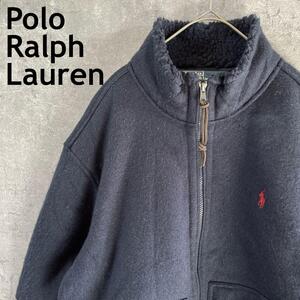 Ralph Lauren フリースジャケット 90sエルボーパッチXLメンズaa