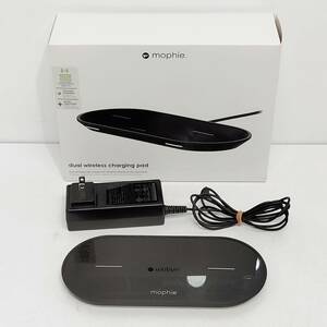 ●動作品 dual wireless charging pad ワイヤレスチャージャー mophie. 充電器 スマホ イヤホン スマートウォッチ 同時充電 S1439