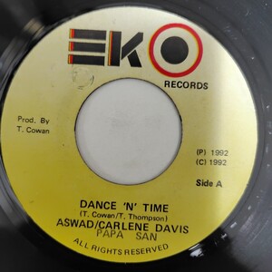 ASWAD,CARLENE DAVIS,PAPA SAN／DANCE ’N’TIME アナログ盤7インチシングルレコード アスワド