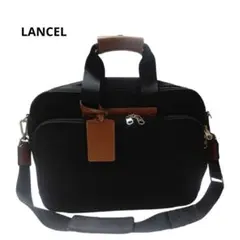 美品　LANCEL　ビジネスバッグ　2way 黒　出張　通勤