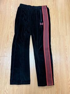 ニードルス　トラックパンツ　ベロア　ナロー　M オレンジ　黒 needles narrow track pant ネペンテス　ジャージ　ガーメンツ　s2w8 