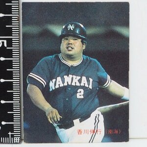 87年 カルビー プロ野球カード No.19【香川 伸行 南海ホークス】昭和62年 1987年 当時物 Calbee おまけ 食玩 BASEBALL【中古】送料込