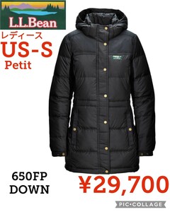 【新品】L.L.Bean●ウィメンズ撥水マウンテンクラシックダウンパーカー●マウンテンパーカージャケット●ブラック黒●レディースS●29700円