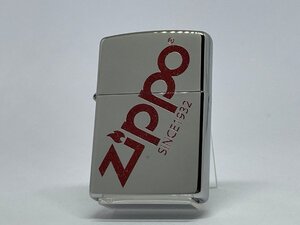 送料無料 ZIPPO[ジッポー]ZIPPO LOGO ジッポーロゴ クロームメッキプリント仕上げ レッド 25C-LOGORED