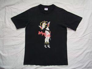 ☆ 80s USA製 ビンテージ New York Dolls ニューヨーク・ドールズ Tシャツ sizeM 黒☆古着 グラム パンク ロック ジョニー・サンダース 90s