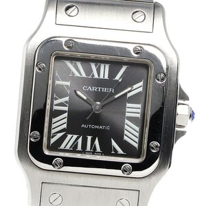 カルティエ CARTIER W20067D6 サントスガルベLM アジア限定品 自動巻き メンズ 良品 _810017