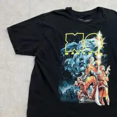 X-O Manowar　スーパーヒーロー　半袖Tシャツ　古着　ブラック　XL