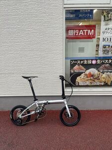 【8KG】★超軽量★ 総額10万円超　折り畳み　自転車　クリア塗装　アルミ　９速　カスタム　★未使用品★ 検（ダホン　DAHON K3 PLUS　RB1